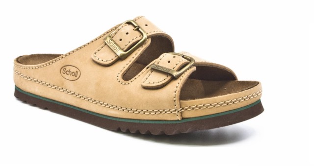 Scholl Airbag Καφέ Aνδρικό Πέδιλο [F215311016]