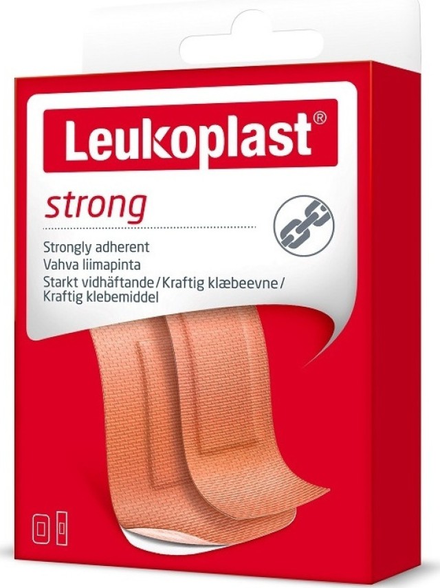 Leukoplast Strong Αυτοκόλλητα Επιθέματα Μπεζ σε 2 Μεγέθη 20 Τεμάχια