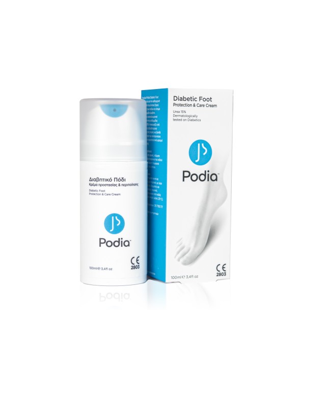 Podia Diabetics Foot Protection & care Cream, 100ml Podia Diabetics Foot Protection & care Cream, 100ml