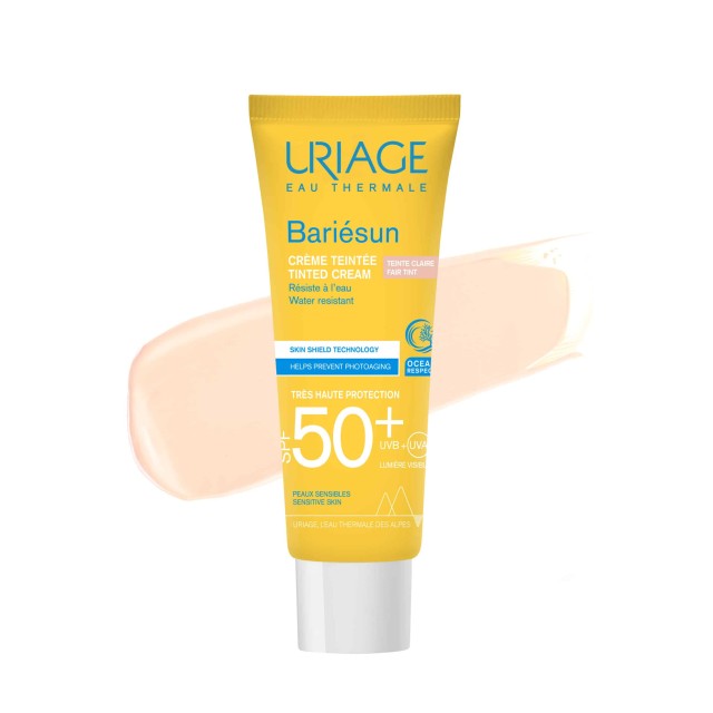 Uriage Bariésun Tinted SPF50+ Cream Fair Αντηλιακή Κρέμα Προσώπου με Χ …