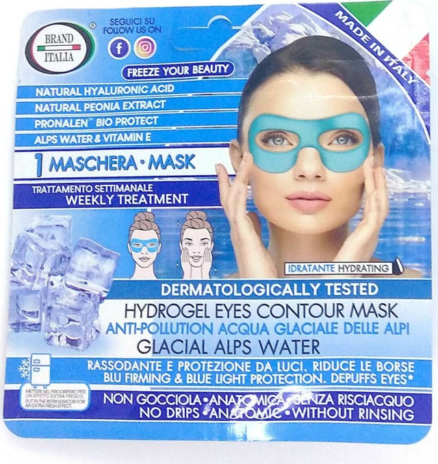 Brand Italia Blue Firming & Blue Light Protection Depuffs Eyes Tissue Mask Μάσκα Ματιών 1 Τεμάχιο