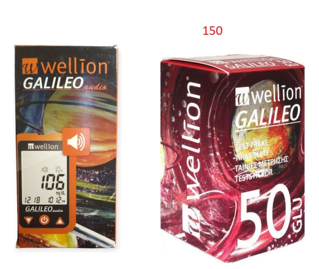 SET Wellion Galileo Ταινίες Μέτρησης Σακχάρου 3x50 Τεμάχια & ΔΩΡΟ Gali … SET Wellion Galileo Ταινίες Μέτρησης Σακχάρου 3x50 Τεμάχια & ΔΩΡΟ Gali …