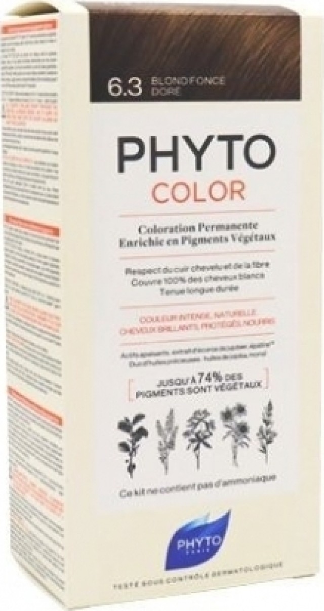 Phyto PhytoColor Βαφή Μαλλιών 6.3 Ξανθό Σκούρο Χρυσό Phyto PhytoColor Βαφή Μαλλιών 6.3 Ξανθό Σκούρο Χρυσό
