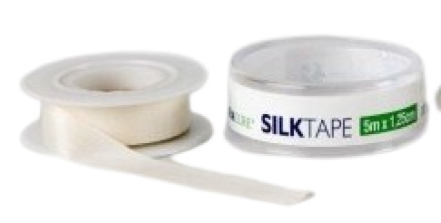 Ultra Cure Silk Tape Αυτοκόλλητη Μεταξωτή Ταινία 5m x 1.25cm 1 Τεμάχιο