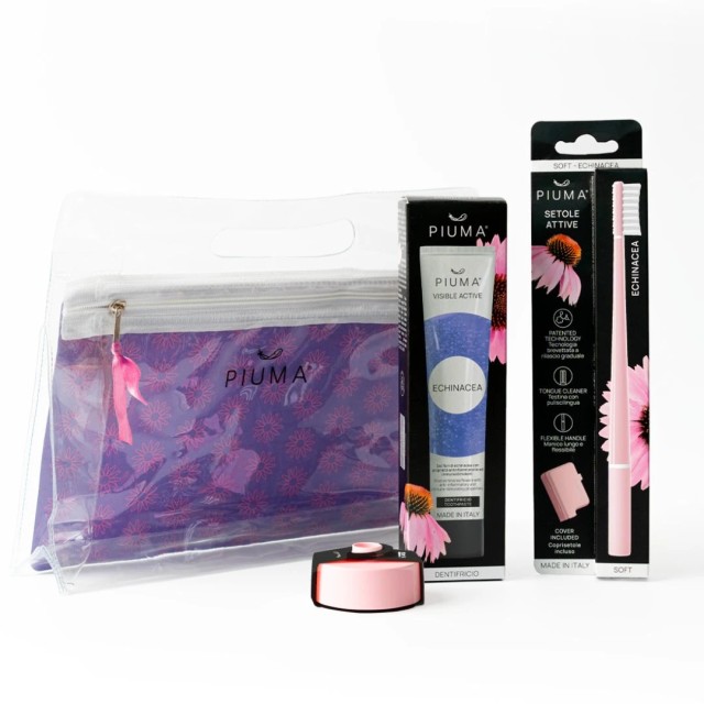 Piuma Gift Set Kit & Base Echinacea Soft Μαλακή Οδοντόβουρτσα Baby Pin … Piuma Gift Set Kit & Base Echinacea Soft Μαλακή Οδοντόβουρτσα Baby Pin …