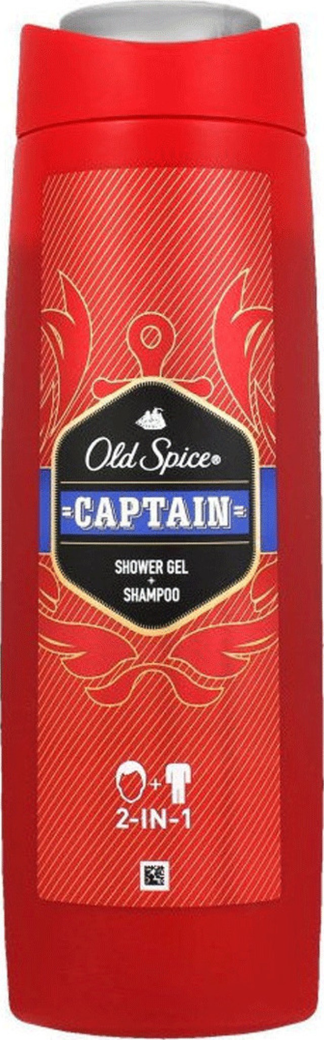 Old Spice Captain Shower Gel - Shampoo Ανδρικό Αφρόλουτρο και Σαμπουάν 2 σε 1 400ml