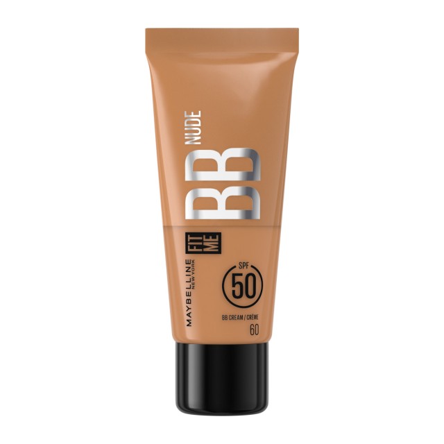 Maybelline Fit Me Nude BB Κρέμα με SPF50 Ν.60 για Υψηλή Κάλυψη 30ml