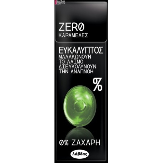 Zero Active Καραμέλες Ευκάλυπτος - Θυμάρι για το Κρυολόγημα με Stevia 32gr