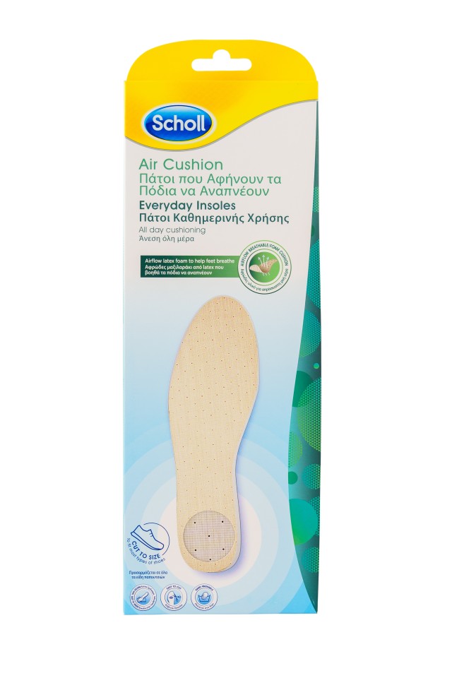 Scholl Air Cushion One Size Πάτοι για Καθημερινή Άνεση 1 Ζευγάρι