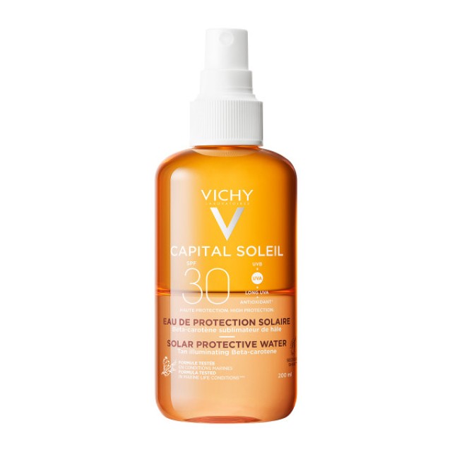 Vichy Ideal Soleil Enhanced Tan Protective Solar Water SPF30 Νερό Προστασίας Για Τον Ήλιο  200ml