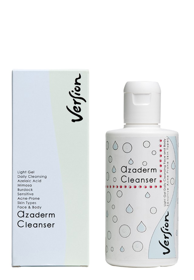 Version Azaderm Cleanser Gel Καθαρισμού Προσώπου - Σώματος για Λιπαρές …