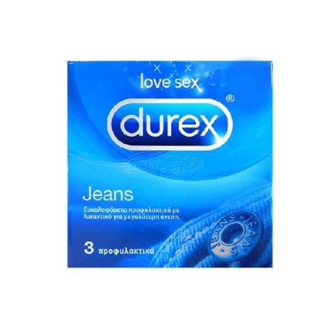Durex Jeans Προφυλακτικά Ευκολοφόρετα 3 Τεμάχια Durex Jeans Προφυλακτικά Ευκολοφόρετα 3 Τεμάχια