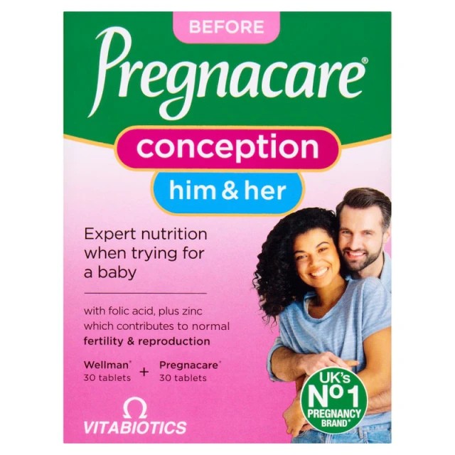 Vitabiotics Pregnacare Him & Her Conception για Ζευγάρια που Προσπαθού &hellip;