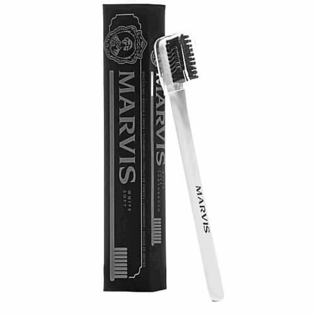 Marvis White Soft Οδοντόβουρτσα Μαλακή Λευκό 1 Τεμάχιο