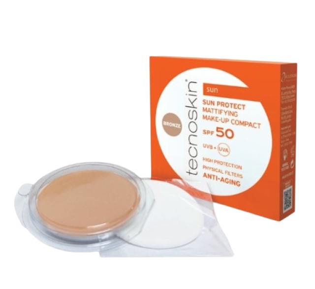 Tecnoskin Sun Protect Mattifying SPF50 Refill Αντηλιακό Compact Make U …