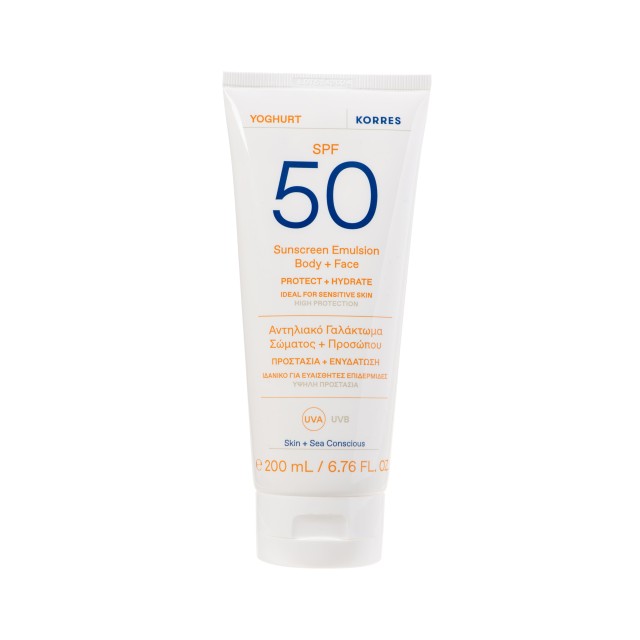 Korres Yoghurt SPF50 Γιαούρτι Αντηλιακό Γαλάκτωμα Σώματος - Προσώπου 2 &hellip;