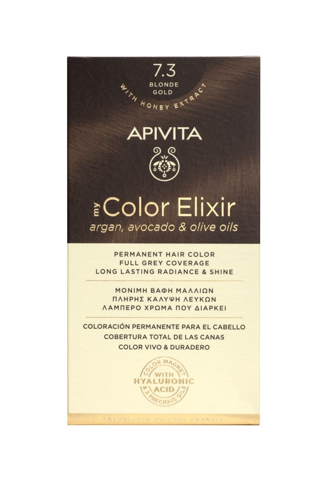 Apivita My Color Elixir No7.3 Ξανθό Μελί Χρυσό Κρέμα Βαφή Σε Σωληνάριο …