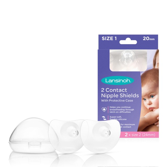 Lansinoh Nipple Shields Ψευδοθηλές Σιλικόνης 2 Τεμάχια x 20mm Lansinoh Nipple Shields Ψευδοθηλές Σιλικόνης 2 Τεμάχια x 20mm