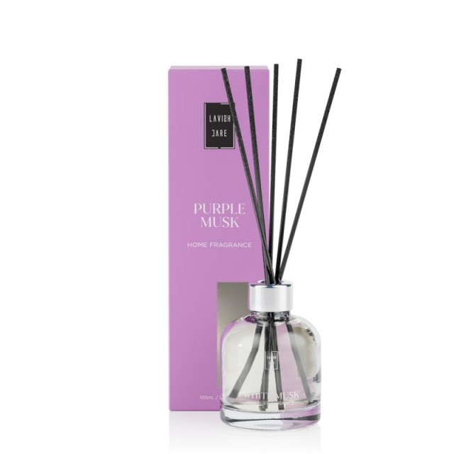 Lavish Care Home Fragrance Purple Musk Αρωματικό Χώρου με Sticks Νότες …