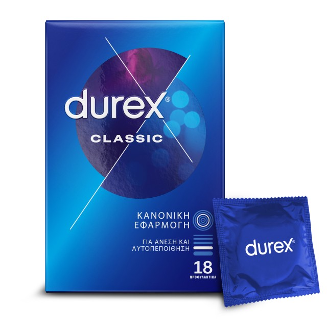 Durex Προφυλακτικά Ευκολοφόρετα Classic 18 Τεμάχια Durex Προφυλακτικά Ευκολοφόρετα Classic 18 Τεμάχια