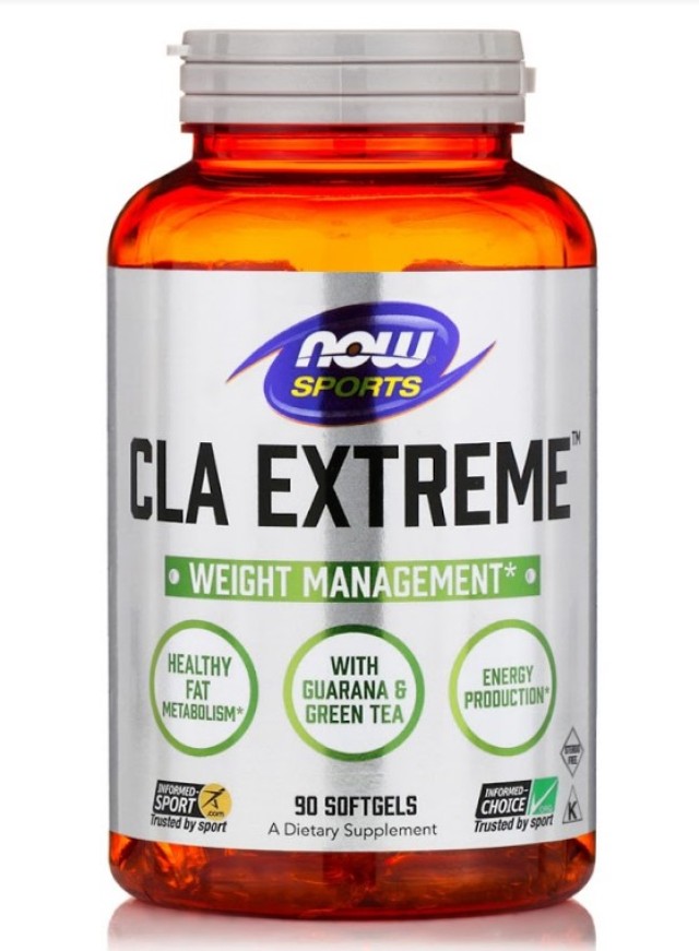 Now Foods CLA Extreme 750mg Συμπλήρωμα Διατροφής για την Καύση του Λίπους 90 Μαλακές Κάψουλες