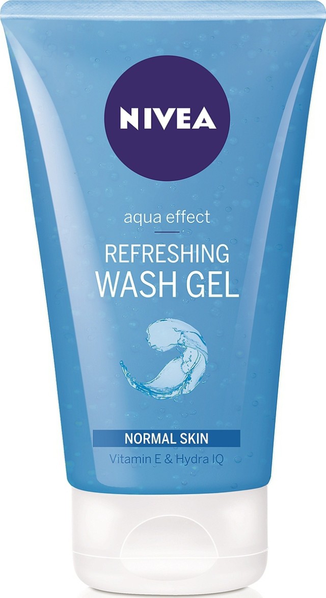 Nivea Refreshing Aqua Effect Facial Wash for Normal Skin Gel Καθαρισμού Προσώπου για Κανονικές - Μικτές Επιδερμίδες 150ml