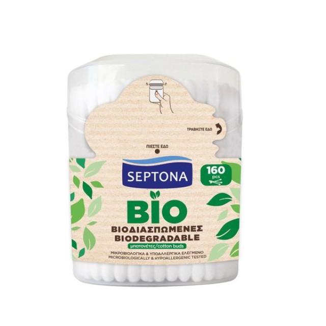 Septona Βιοδιασπώμενες Μπατονέτες 160 Τεμάχια σε Κουτί
