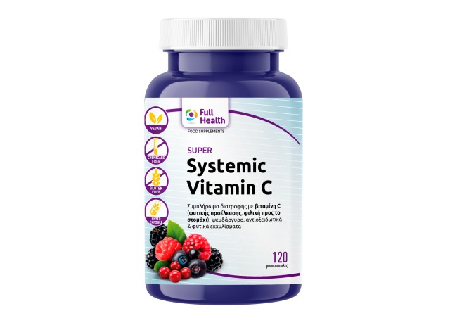 Full Health Super Systemic Vitamin C για Ενέργεια & Ανοσοποιητικό 120 &hellip;