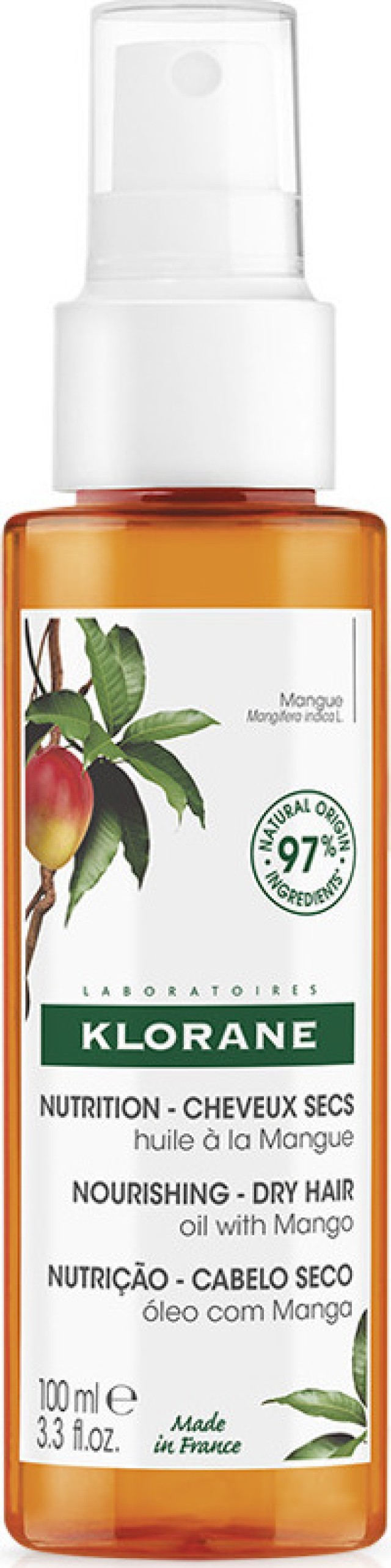 Klorane Huile A La Mangue Έλαιο Θρέψης Μαλλιών για Ξηρά Μαλλιά με Μάν … Klorane Huile A La Mangue Έλαιο Θρέψης Μαλλιών για Ξηρά Μαλλιά με Μάν …