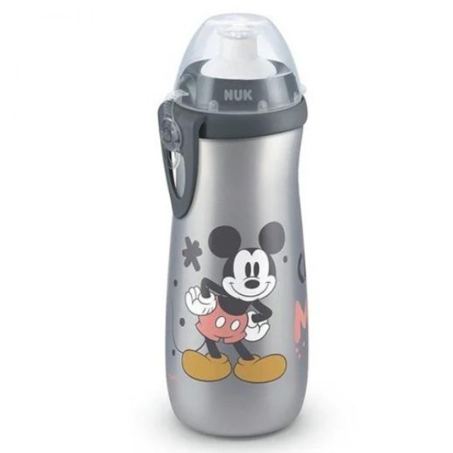 Nuk Sports Cup Mickey Παγουράκι με Καπάκι Push Pull Σιλικόνης Χρώμα:Γκ &hellip;