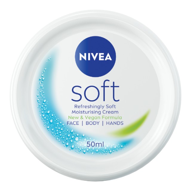 Nivea Soft Moisturizing Cream Ενυδατική Κρέμα Σώματος 50ml