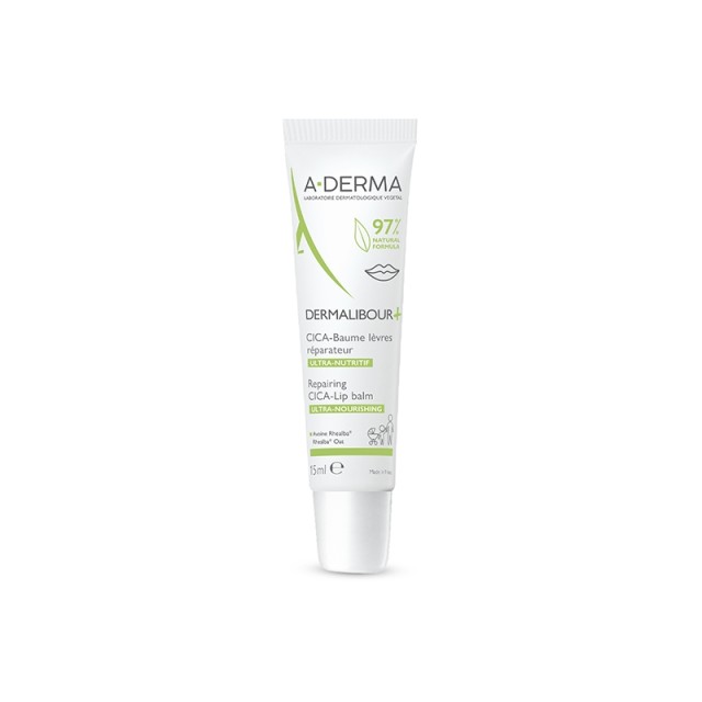 A-Derma Dermalibour+ Repairing CICA Lip Balm Ultra Nourishing Επανορθω … A-Derma Dermalibour+ Repairing CICA Lip Balm Ultra Nourishing Επανορθω …