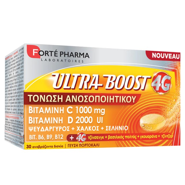Forte Pharma Ultra Boost 4G Συμπλήρωμα Διατροφής για Τόνωση του Ανοσοπ …