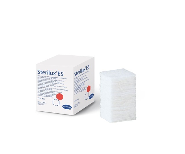 Hartmann Sterilux ES Γάζες μη Αποστειρωμένες 17 Κλωστών 8πλή 10x10cm 1 …
