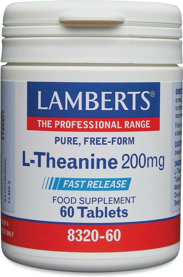 Lamberts L-Theanine 200mg 60tabs Lamberts L-Theanine 200mg 60tabs
