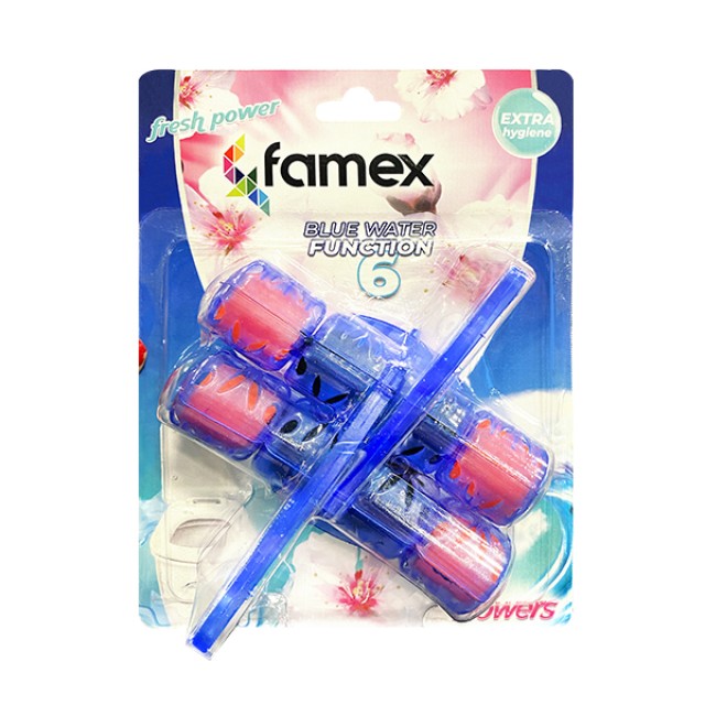 Famex Καθαριστικό και Αρωματικό Λεκάνης με Άρωμα Λουλουδιών 2 Τεμάχια