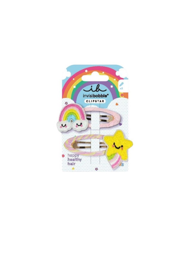 Invisibobble Snap Clip Kids Happy Sky Παιδικά Κλιπ Μαλλιών 2 Τεμάχια