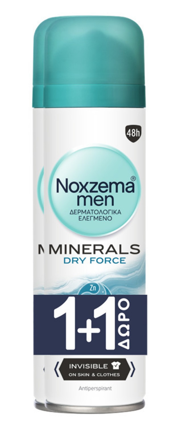 Noxzema Men PROMO Minerals Dry Force Spray Ανδρικό Αποσμητικό 48ωρης Π …