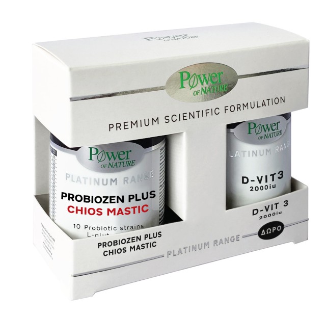 Power Health PROMO Power of Nature Probiozen Plus Chios Mastic 15 κάψουλες - ΔΩΡΟ D-Vit 3 2000iu 20 Δισκία