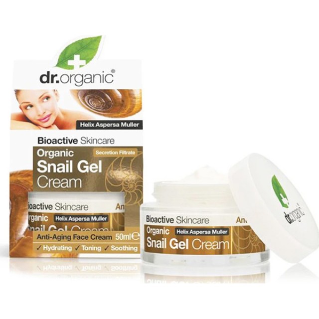 Dr.Organic Snail Gel Face Cream Ενυδατική & Αντιγηραντική Κρέμα με Βιολογικό Έκκριμα Σαλιγκαριού 50ml