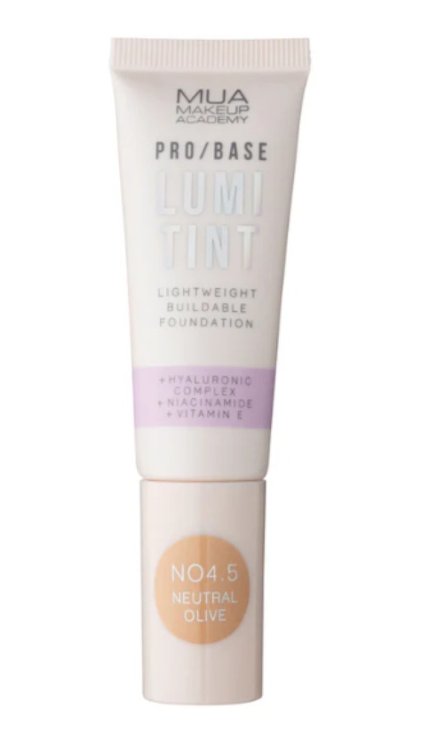MUA Pro Base Lumi Tint NO4.5 Foundation Νέας Γενιάς με Skincare Δράση … MUA Pro Base Lumi Tint NO4.5 Foundation Νέας Γενιάς με Skincare Δράση …