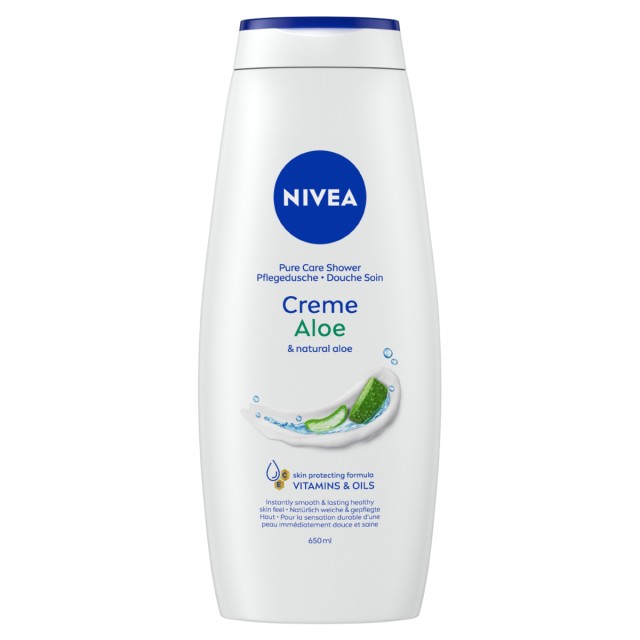 Nivea Care & Relax Κρεμώδης Αφρόλουτρο Aloe Vera 650ml