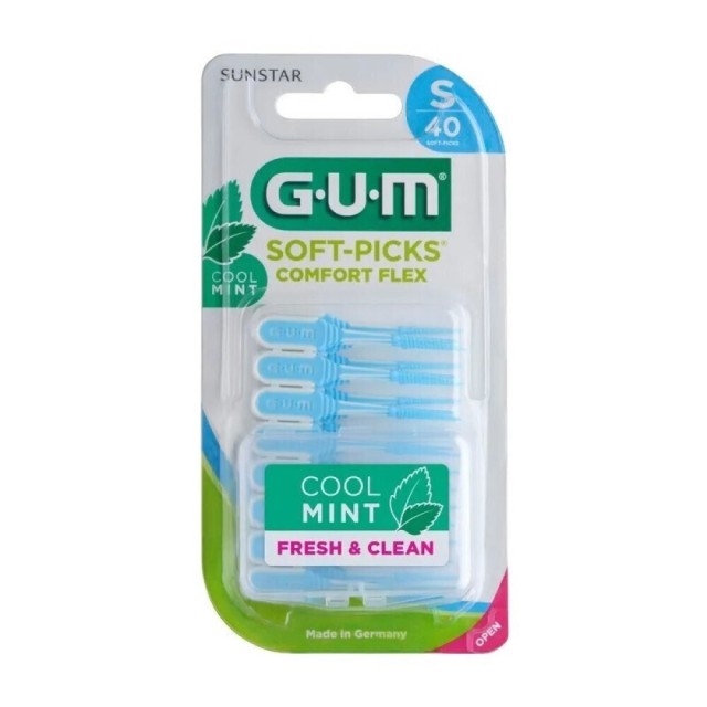 GUM 669 Soft Picks Comfort Flex Mint Μεσοδόντια Βουρτσάκια με Λαβή Sma …
