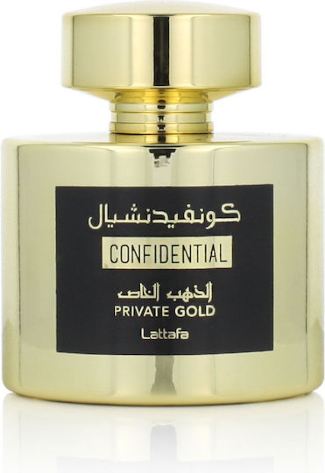 Lattafa Confidental Private Gold Eau de Parfum Ανδρικό Άρωμα 100ml