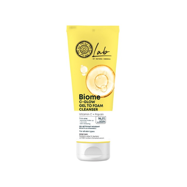 Natura Siberica Biome C- Glow Gel to Foam Face Cleanser Αφρώδες Καθαρι &hellip;