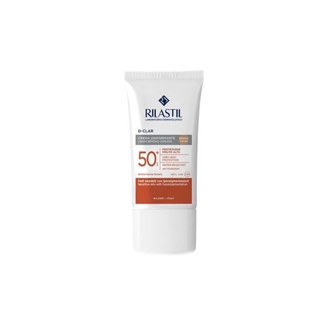 Rilastil D Clar SPF50+ Uniforming Cream Αντηλιακή Κρέμα Προσώπου με Χρ … Rilastil D Clar SPF50+ Uniforming Cream Αντηλιακή Κρέμα Προσώπου με Χρ …