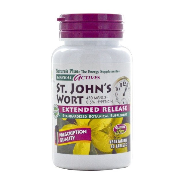 Natures Plus St Johns Wort 450 mg, 60 tabs