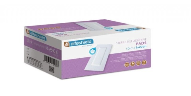 Alfashield Sterile Pads 9x20cm Αποστειρωμένα Αυτοκόλλητα Επιθέματα 50 &hellip;