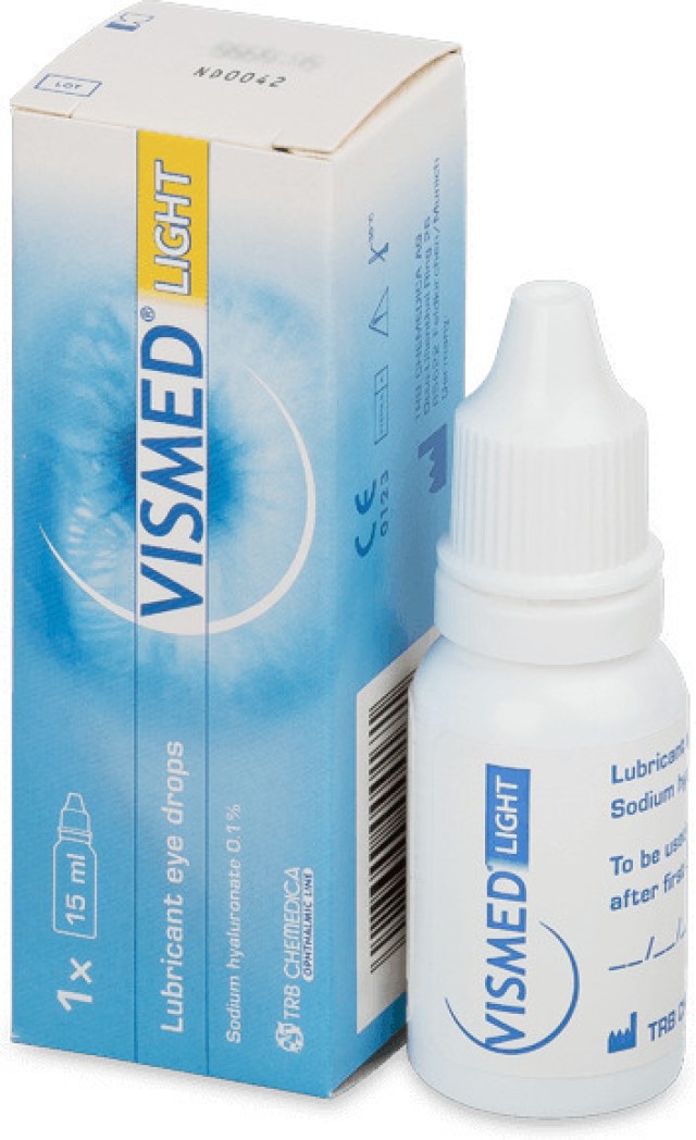 Vismed Light Οφθαλμικές Σταγόνες για Ξηροφθαλμία 15ml