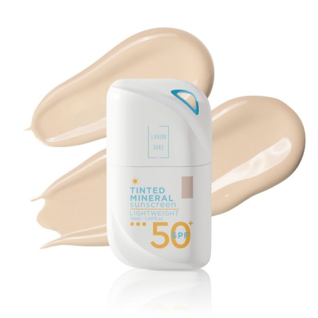 Lavish Care Tinted Mineral Sunscreen SPF50+ No1 Light Shade Αντηλιακό … Lavish Care Tinted Mineral Sunscreen SPF50+ No1 Light Shade Αντηλιακό …